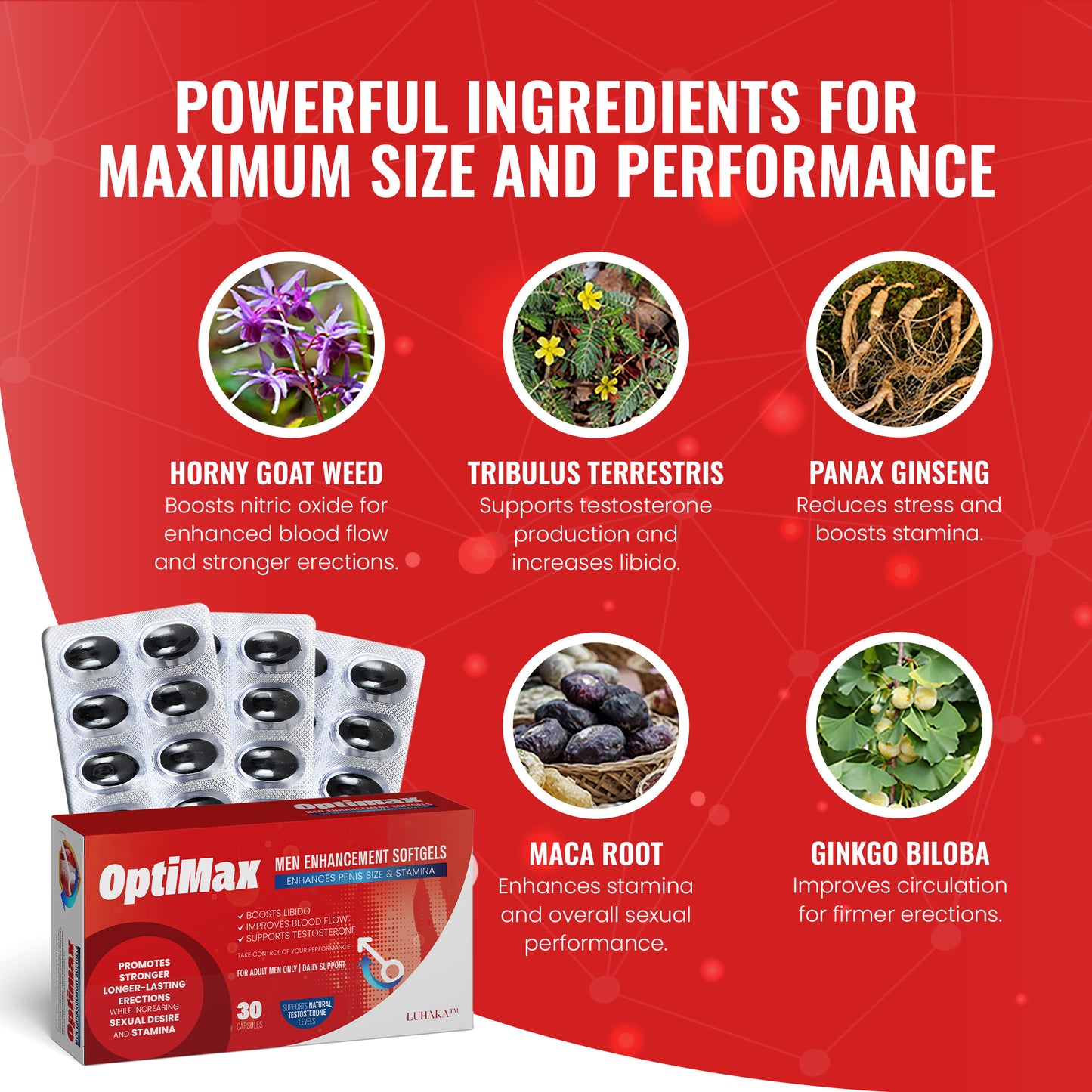 Luhaka™ OptiMax Men Max Strength and Vitality 111