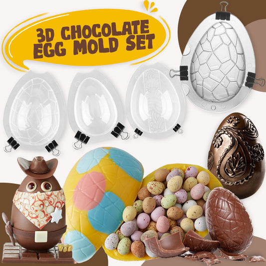 3D Chocolate Egg Mold Set