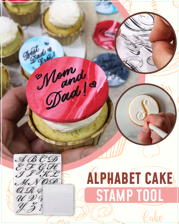 Alphabet Cake Décor Stamp Set