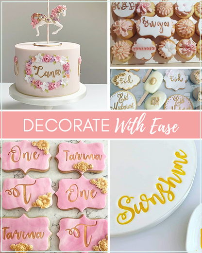 Alphabet Cake Décor Stamp Set