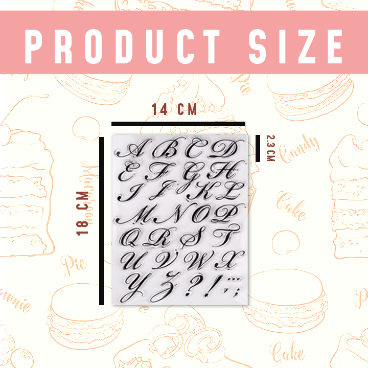 Alphabet Cake Décor Stamp Set