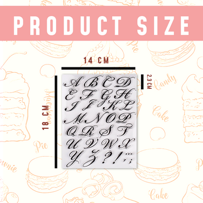 Alphabet Cake Décor Stamp Set